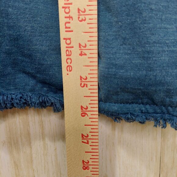 Chicos Women's Top Size 3 (XL/16) Blue~Rope Tie~ Nautical~Fringe~Boho Beachy - Picture 13 of 13